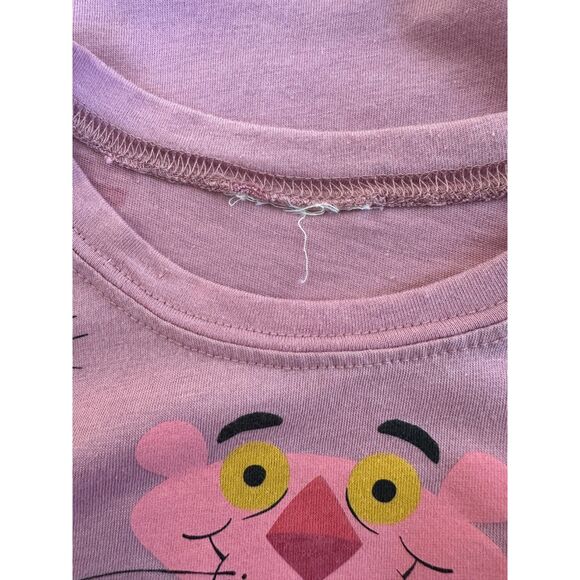 VTG Y2k Pink Panther Paws Off Graphic Tee Shirt Cartoon Top Size Small - Picture 4 of 4